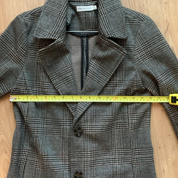 Anthropologie plaid trench / pea coat - Picture 4 of 7